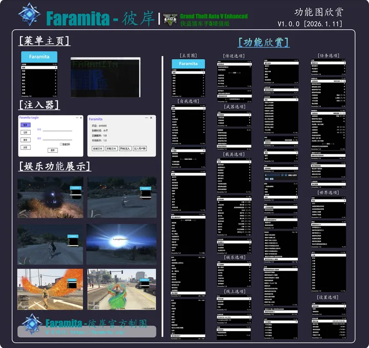 彼岸GTA5功能图